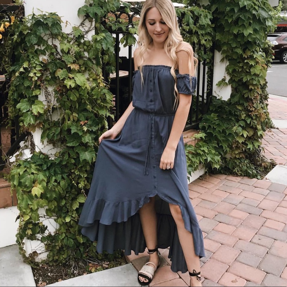 Off Shoulder Maxi Dress